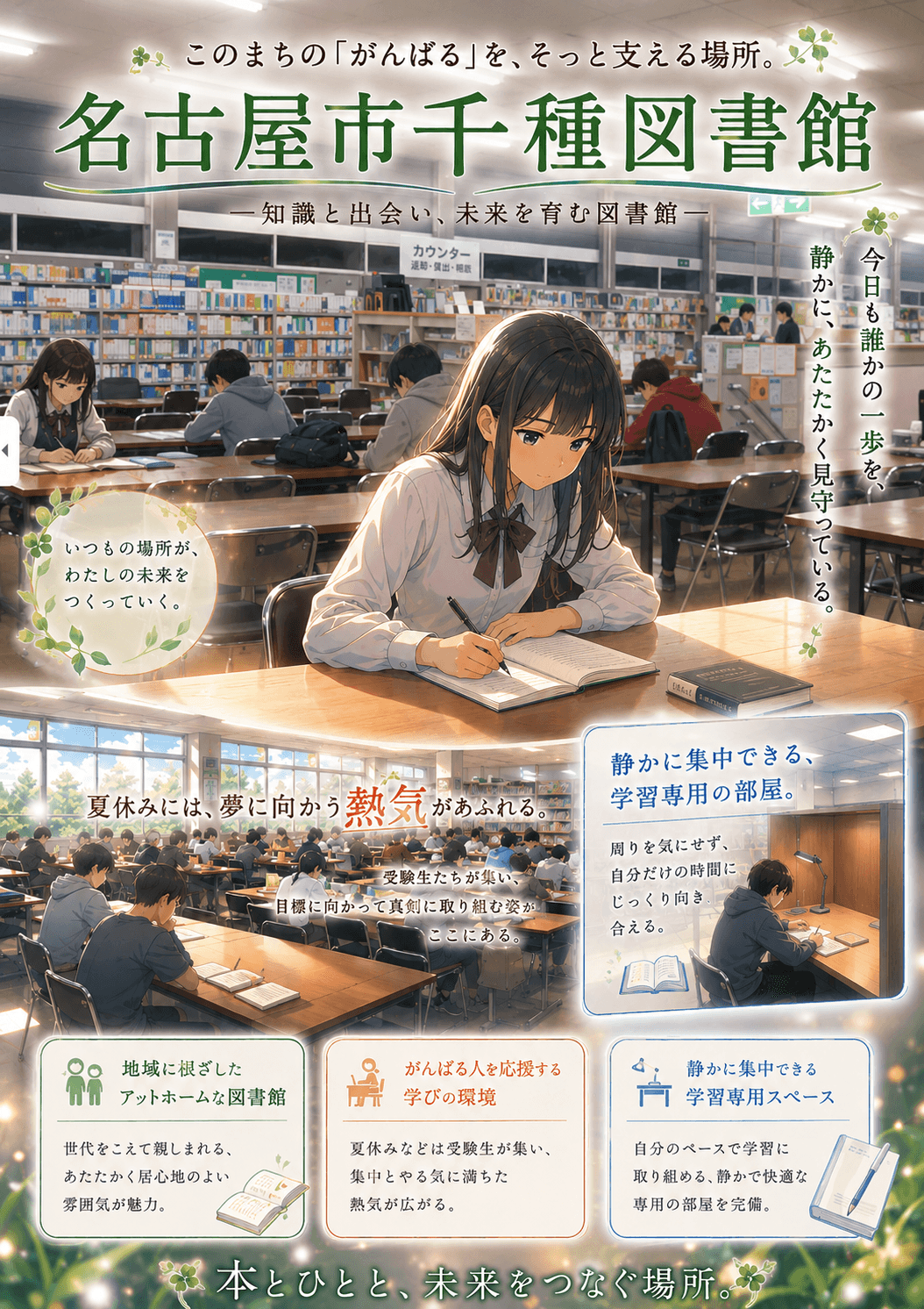 名古屋市千種図書館のイメージ