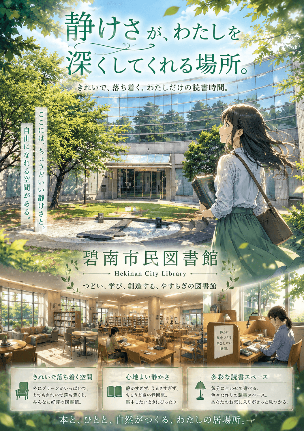 碧南市民図書館の外観イメージ