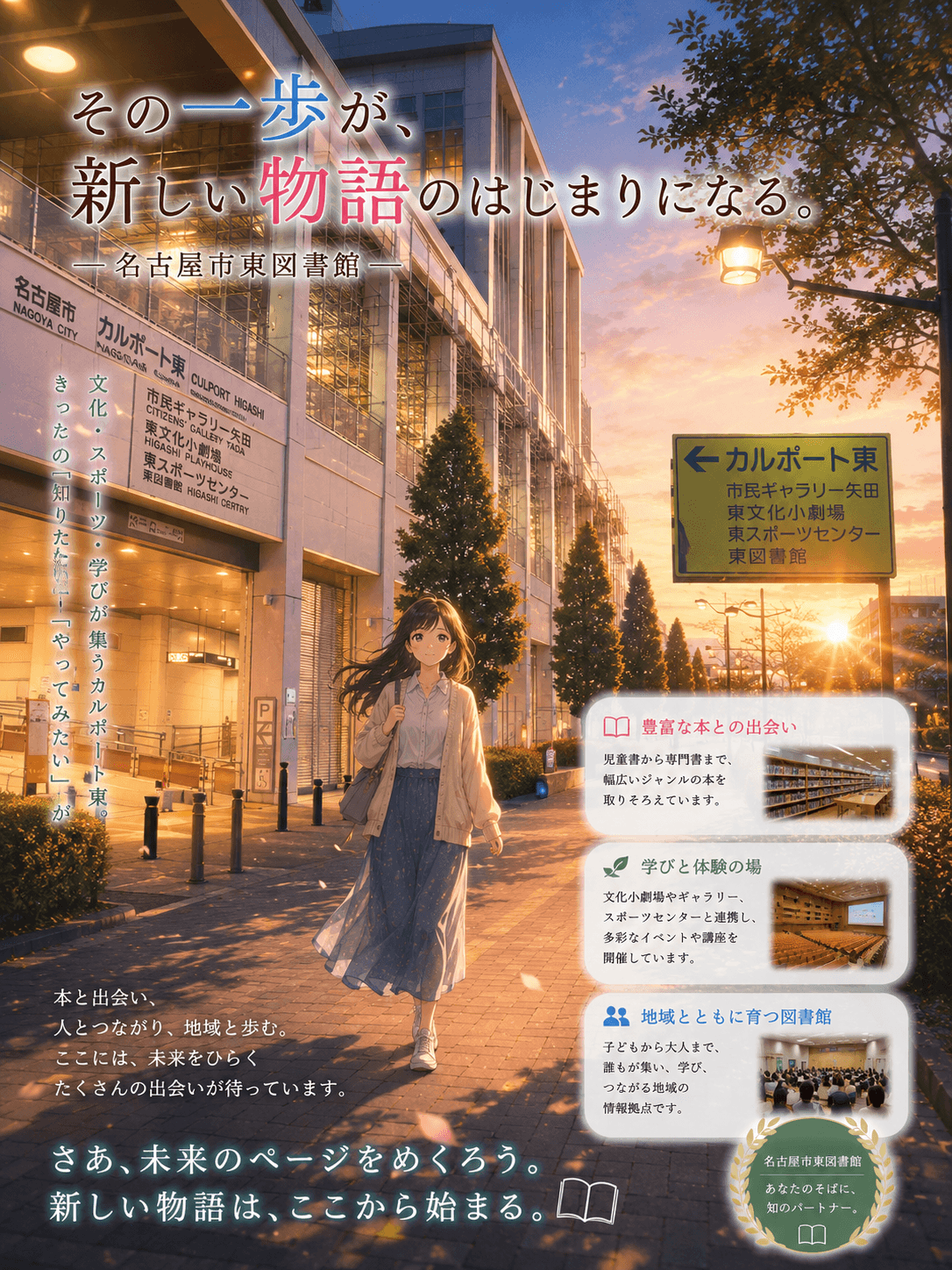 名古屋市東図書館のイメージ
