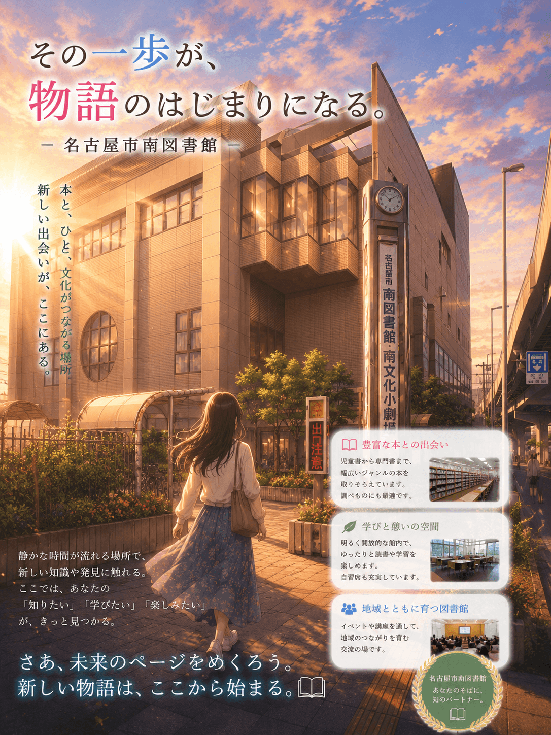 名古屋市南図書館のイメージ