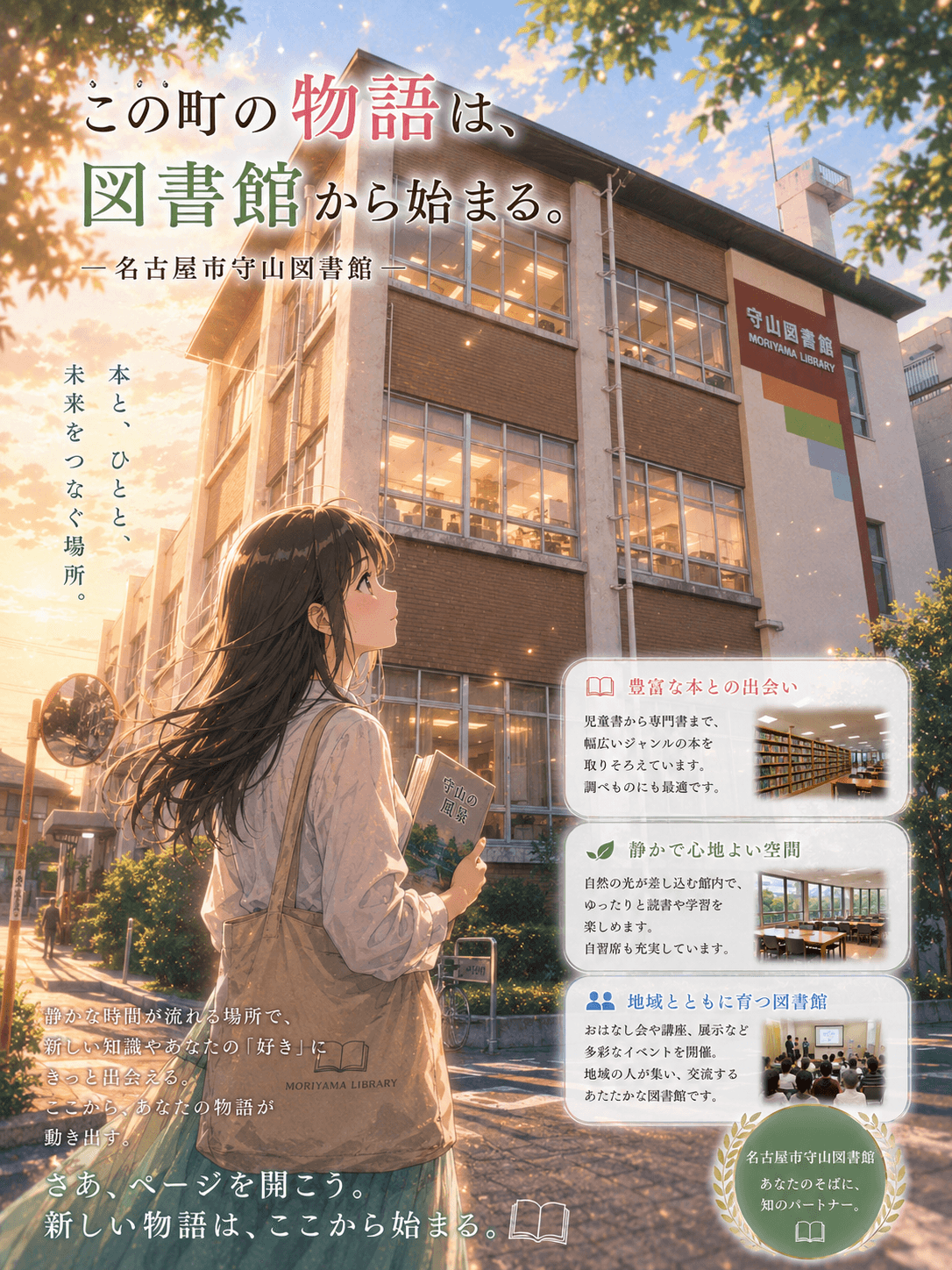 名古屋市守山図書館のイメージ
