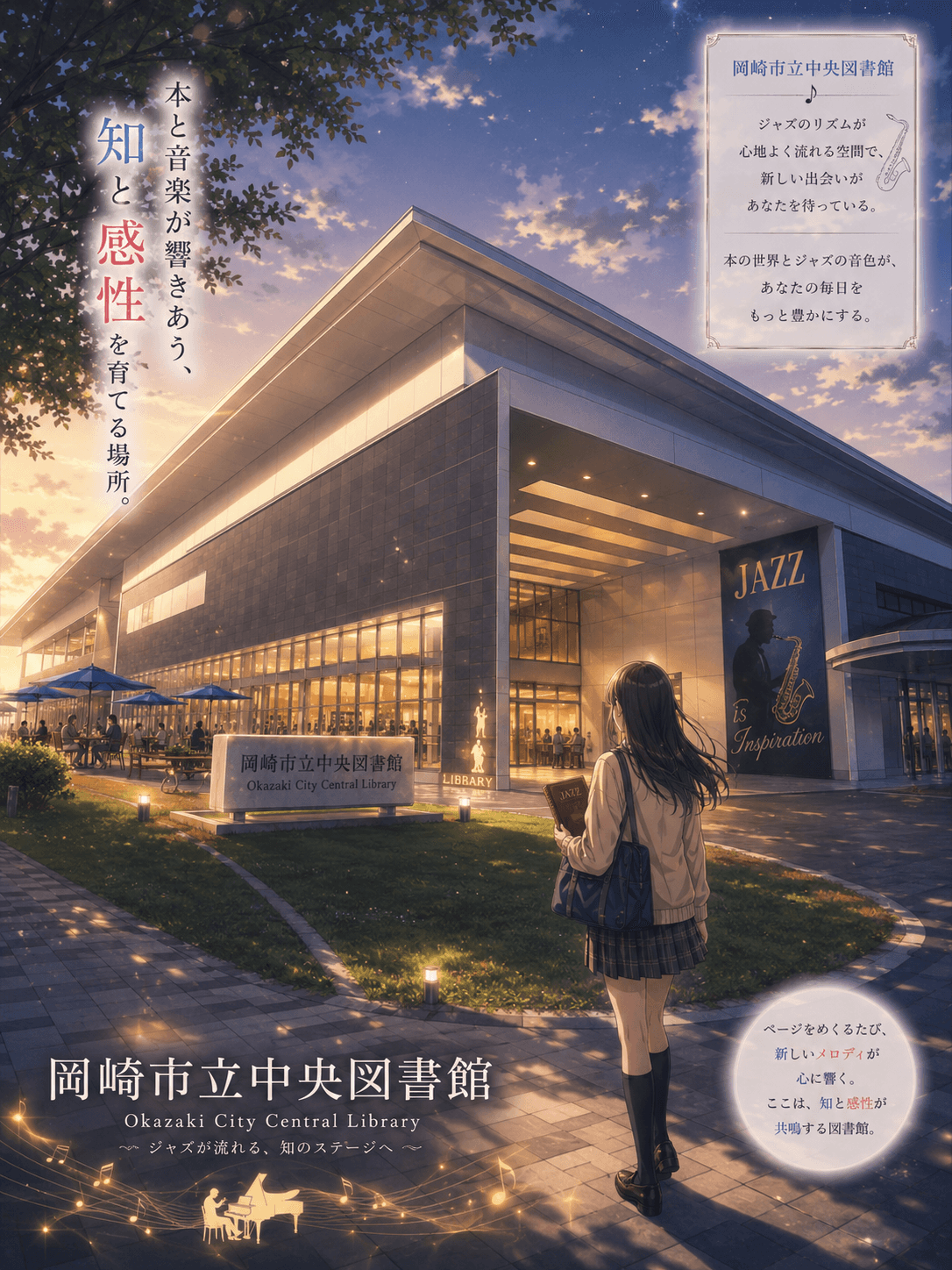 岡崎市立中央図書館(りぶら)のイメージ