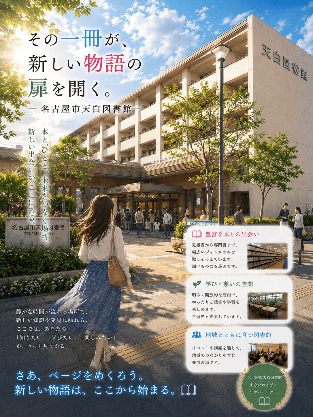 名古屋市天白図書館のイメージ