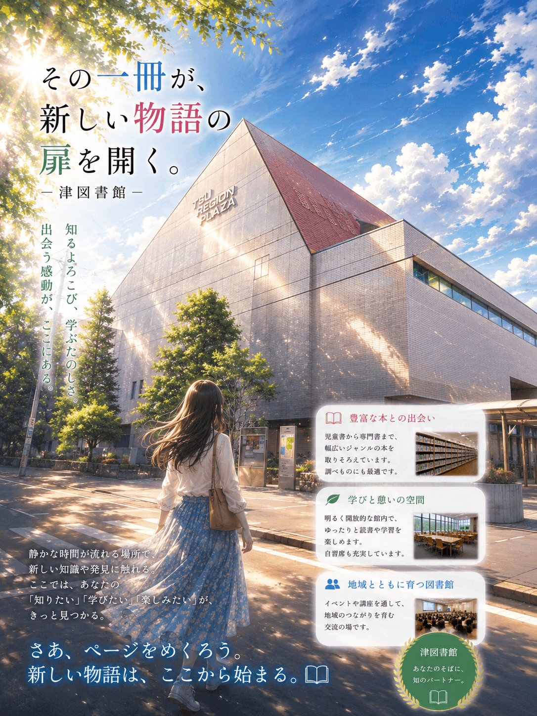 津市立図書館のイメージ